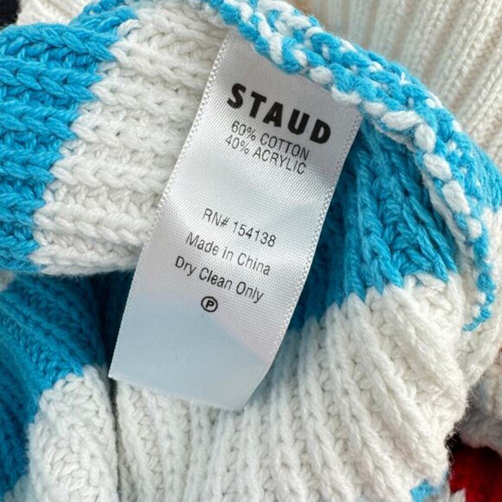 STAUD Captain Stripe‎ Hampton Long Sleeve Sweater Multicolor Size XS - Picture 7 of 7